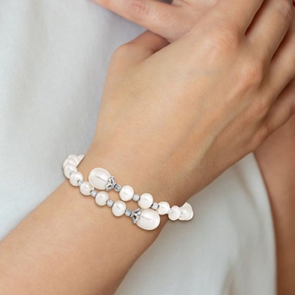 Freshwater Cultured Pearl Wrap Bracelet - Picture 1 of 7